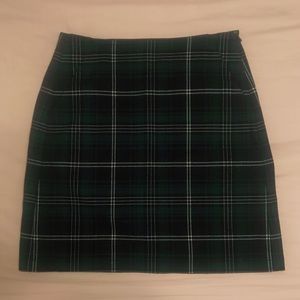 Loft Plaid Straight Skirt